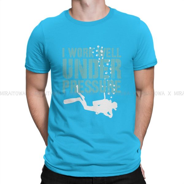 Scuba diving T-Shirt for Men | I Work Well Under Pressure Online-Verkauf – Bild 3