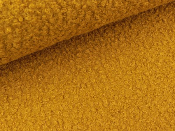 Reststück 55cm - Boucle maisgelb uni Angebot