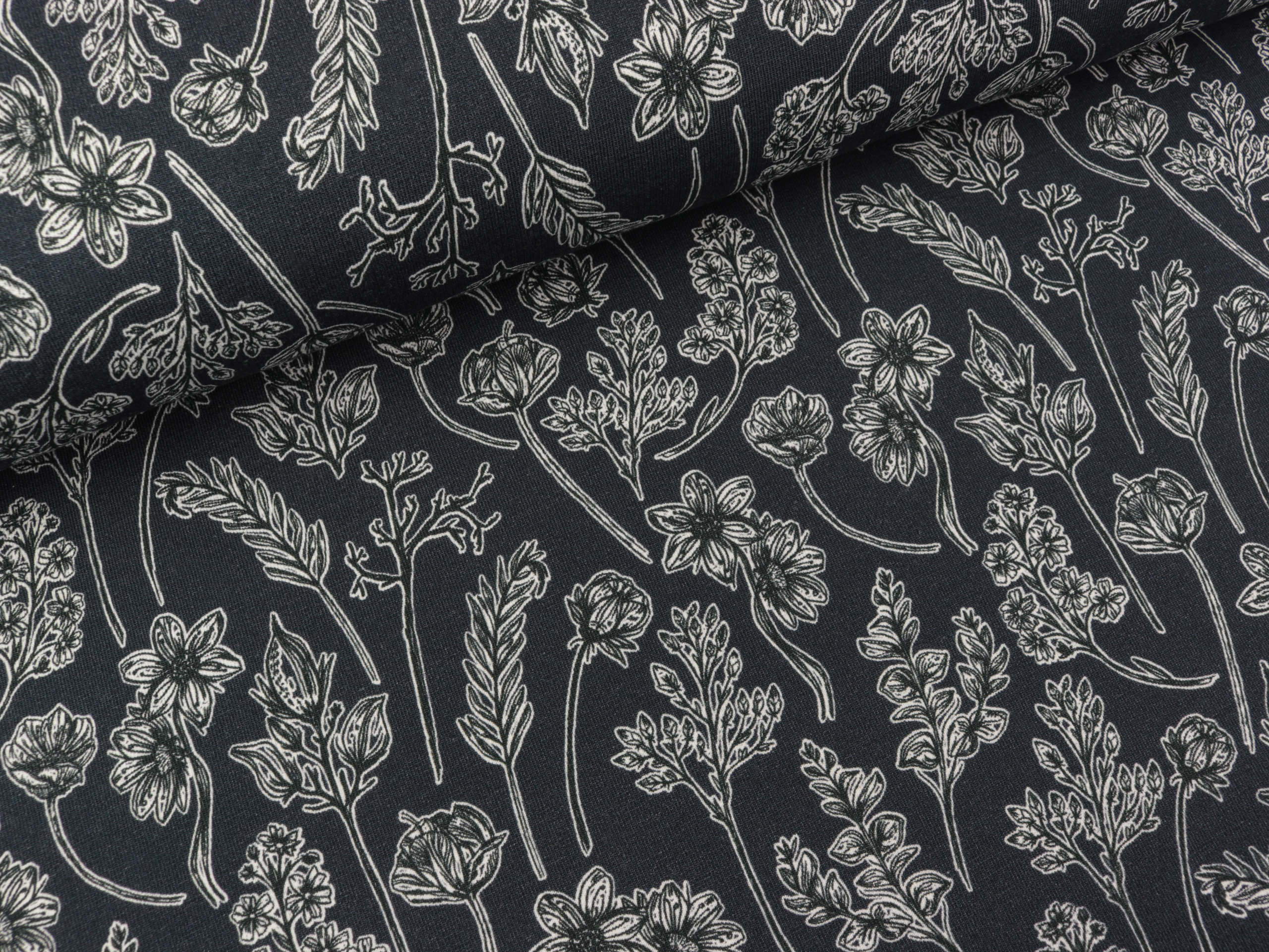 Modalsweat Herbarium Nachtblau by Lila-Lotta Im Angebot