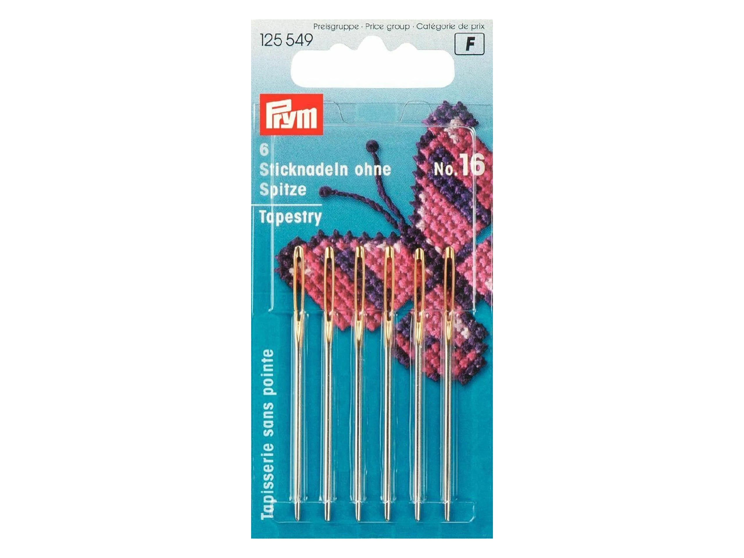 Prym 125549 Sticknadeln ohne Spitze No. 16 – silberfarbig – 6 Stück Jetzt online