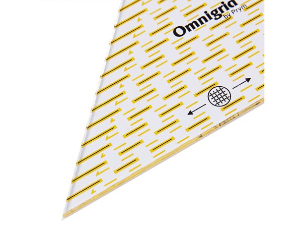 Prym 611313 Omnigrid Lineal-Dreieck 1 4 Quadrat bis 20cm mit Lineal Fibel transparent Angebot – Bild 3